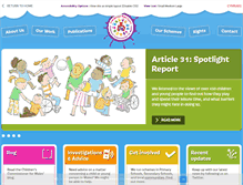 Tablet Screenshot of childcomwales.org.uk